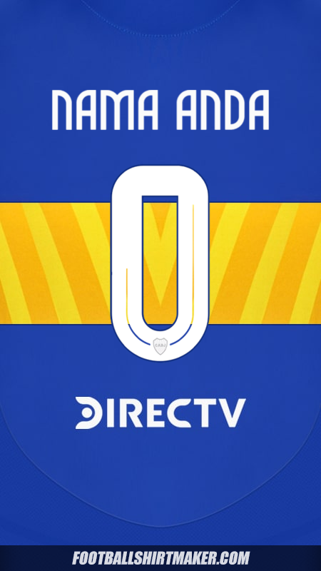 Jersey Boca Juniors 2024/2025 -  nama anda - 0