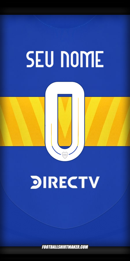 Camisa Boca Juniors 2024/2025 -  seu nome - 0