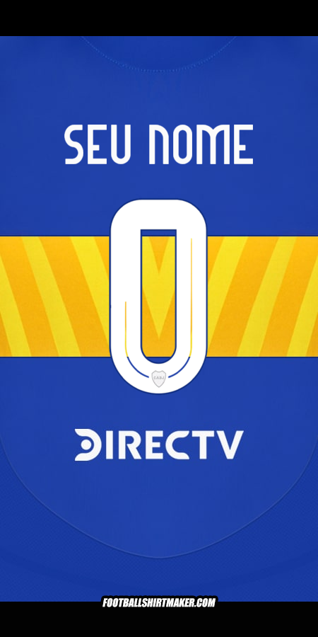 Camisa Boca Juniors 2024/2025 -  seu nome - 0