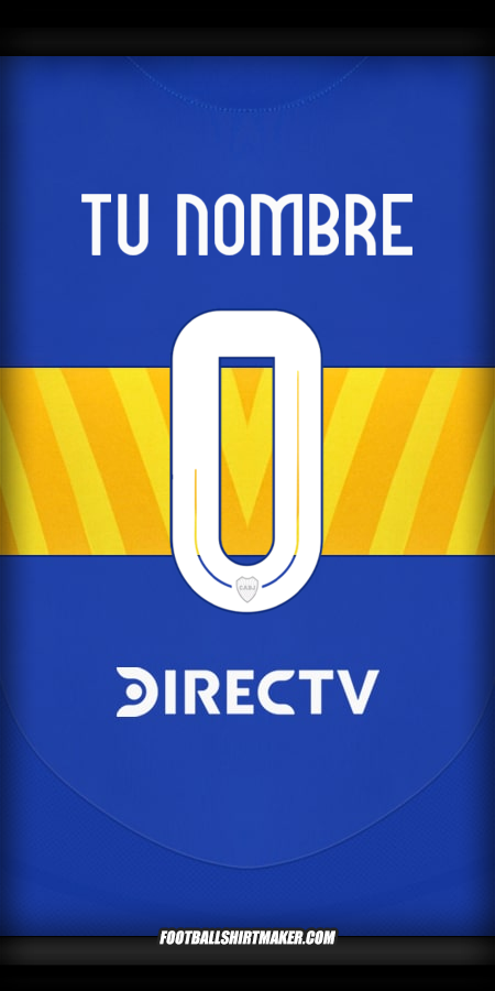 Jersey Boca Juniors 2024/2025 -  tu nombre - 0