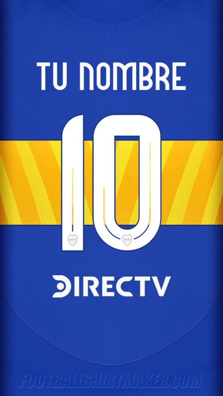 Jersey Boca Juniors 2024/2025 número 10 tu nombre