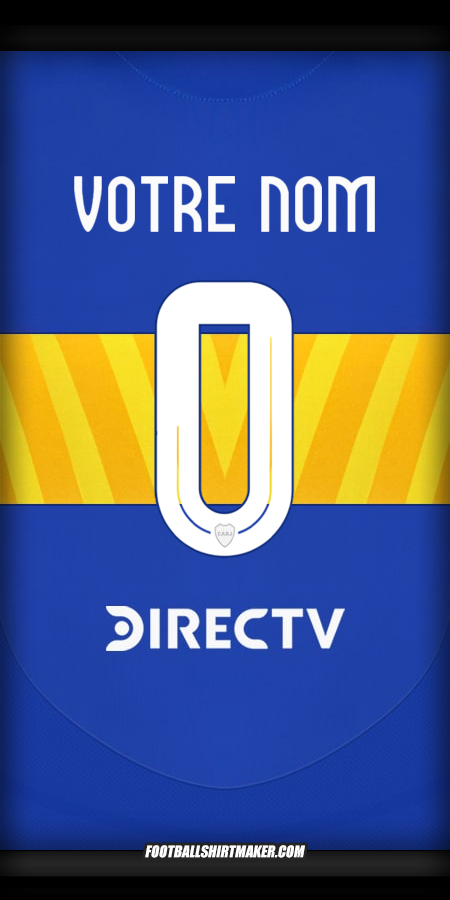 Maillot Boca Juniors 2024/2025 -  votre nom - 0