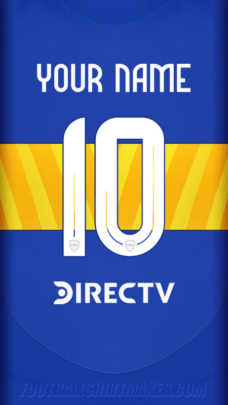 Boca Juniors 2024/2025 shirt number 10 your name