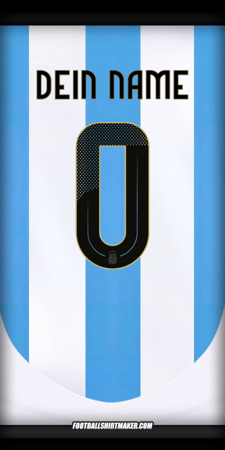 Trikot Argentinien 2024 -  dein name - 0