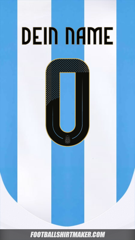 Trikot Argentinien 2024 -  dein name - 0