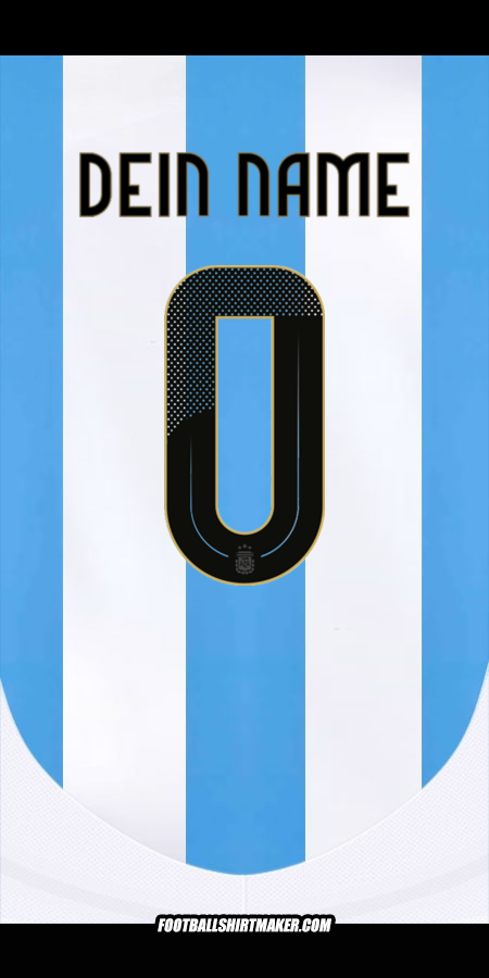 Trikot Argentinien 2024 -  dein name - 0