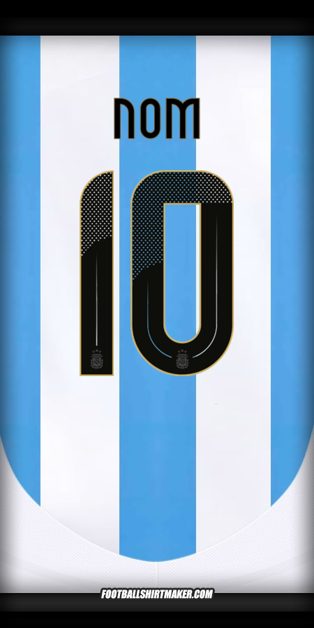 Maillot Argentine 2024 -  nom - 10