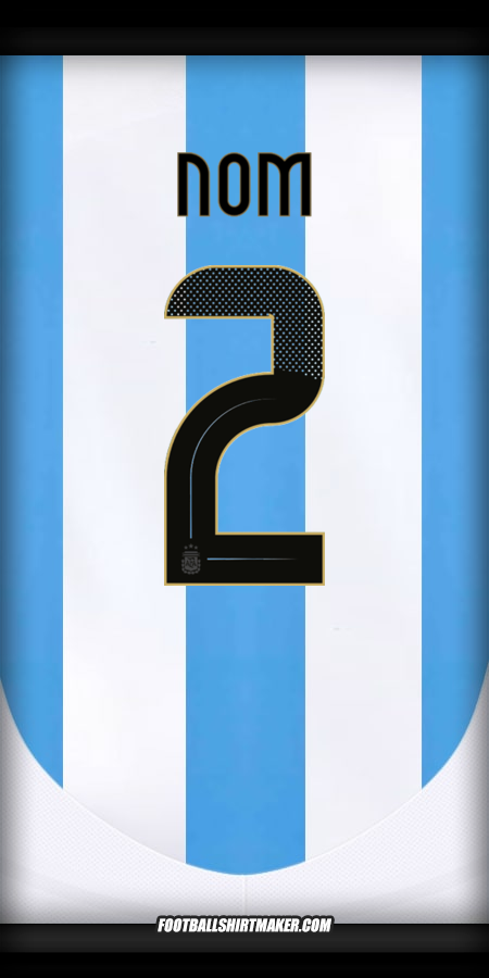 Maillot Argentine 2024 -  nom - 2