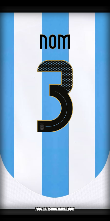 Maillot Argentine 2024 -  nom - 3
