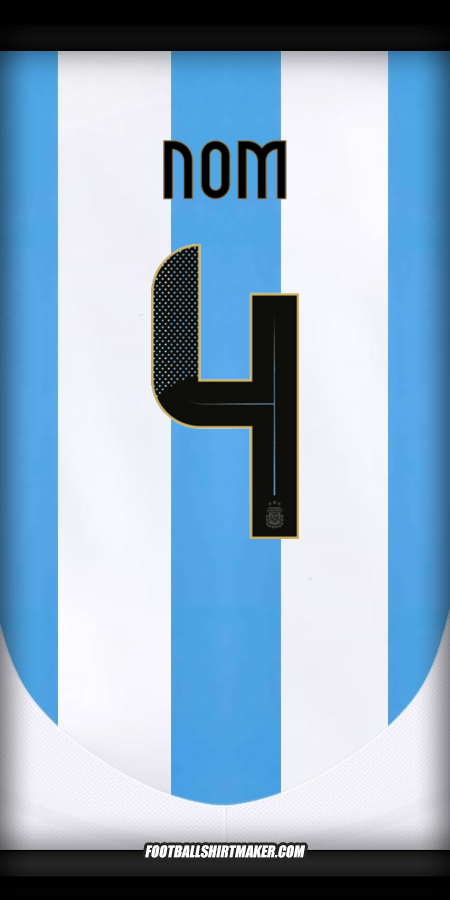 Maillot Argentine 2024 -  nom - 4