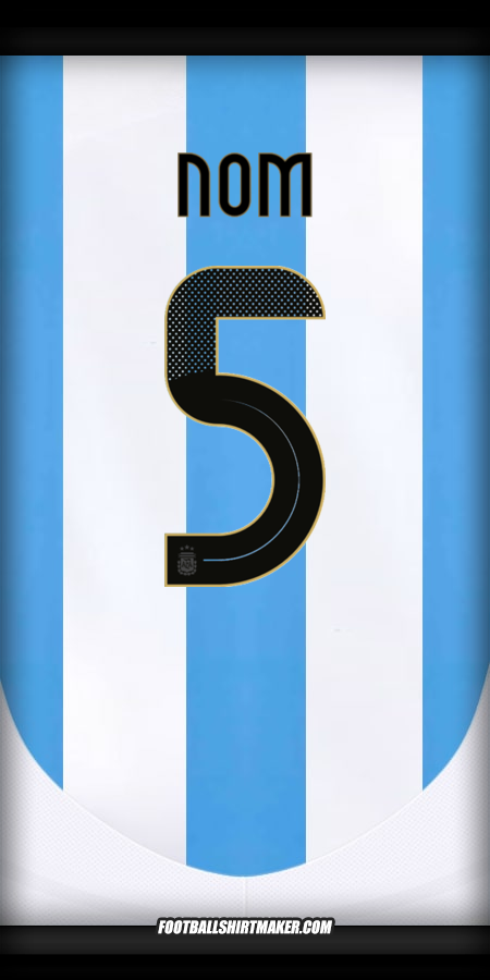 Maillot Argentine 2024 -  nom - 5
