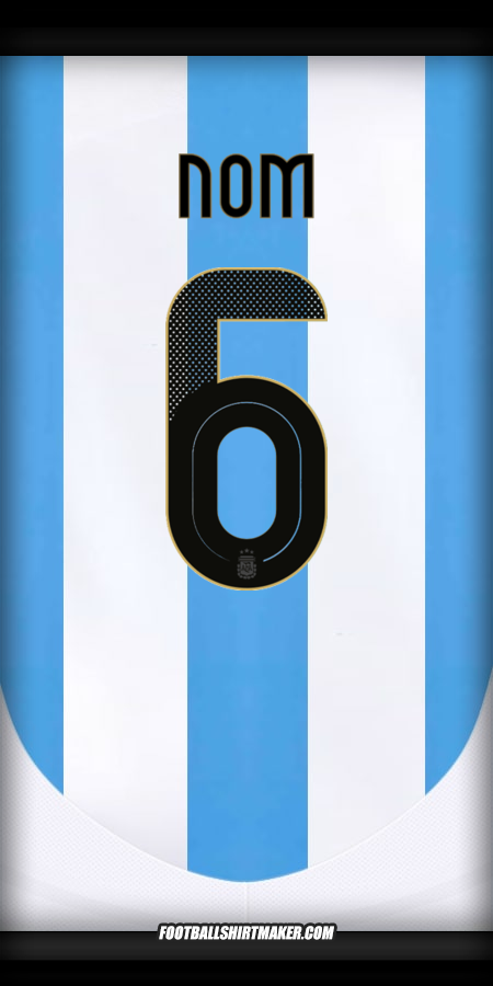 Maillot Argentine 2024 -  nom - 6