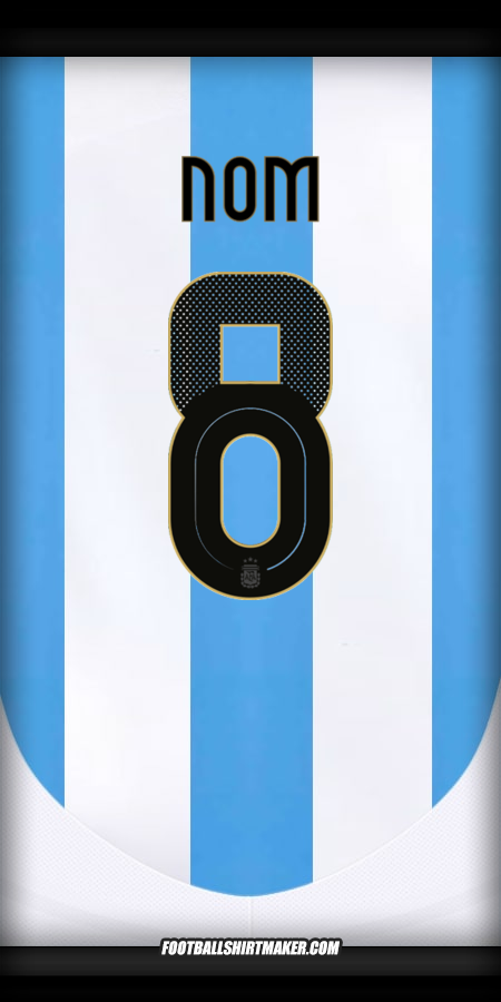 Maillot Argentine 2024 -  nom - 8