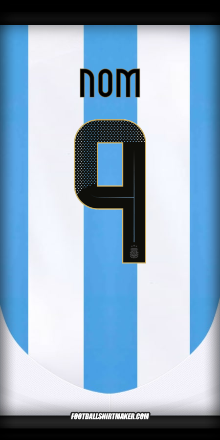 Maillot Argentine 2024 -  nom - 9
