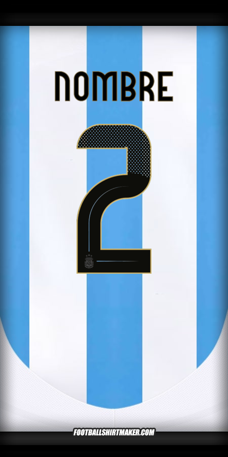 Jersey Argentina 2024 -  nombre - 2