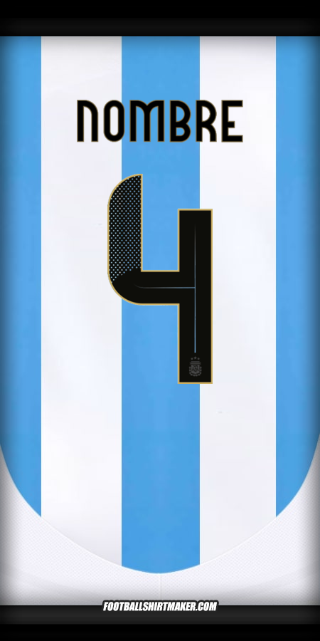 Jersey Argentina 2024 -  nombre - 4