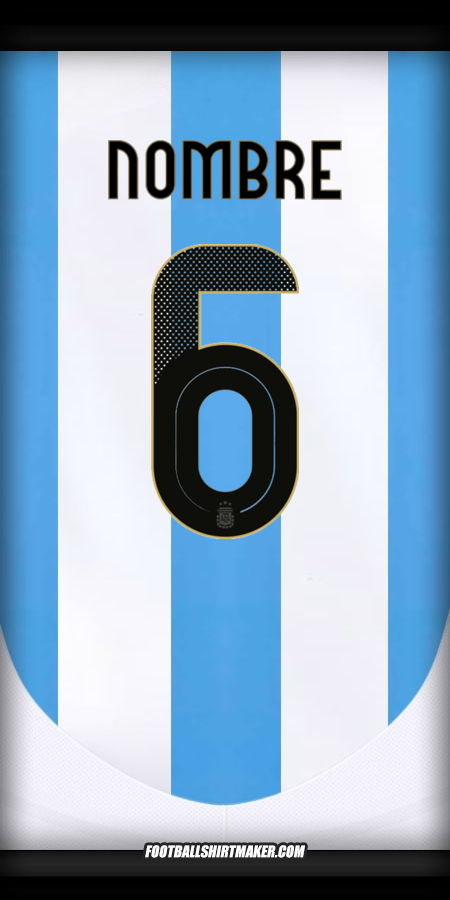 Jersey Argentina 2024 -  nombre - 6