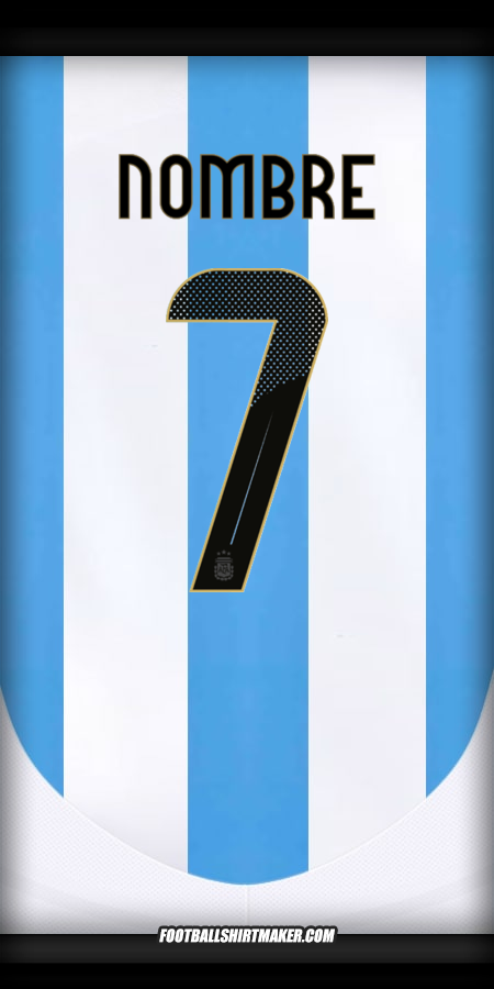 Jersey Argentina 2024 -  nombre - 7