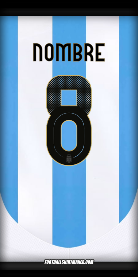 Jersey Argentina 2024 -  nombre - 8