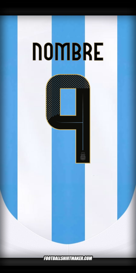 Jersey Argentina 2024 -  nombre - 9