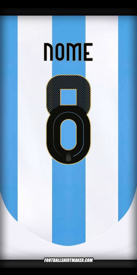 Camisa Argentina 2024 -  nome - 8
