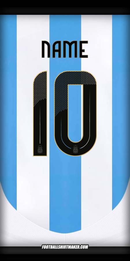 Shirt Argentina 2024 -  name - 10