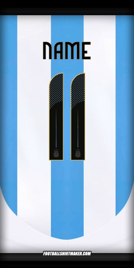 Shirt Argentina 2024 -  name - 11