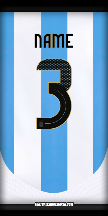 Shirt Argentina 2024 -  name - 3