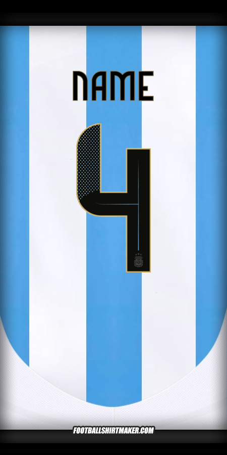 Shirt Argentina 2024 -  name - 4
