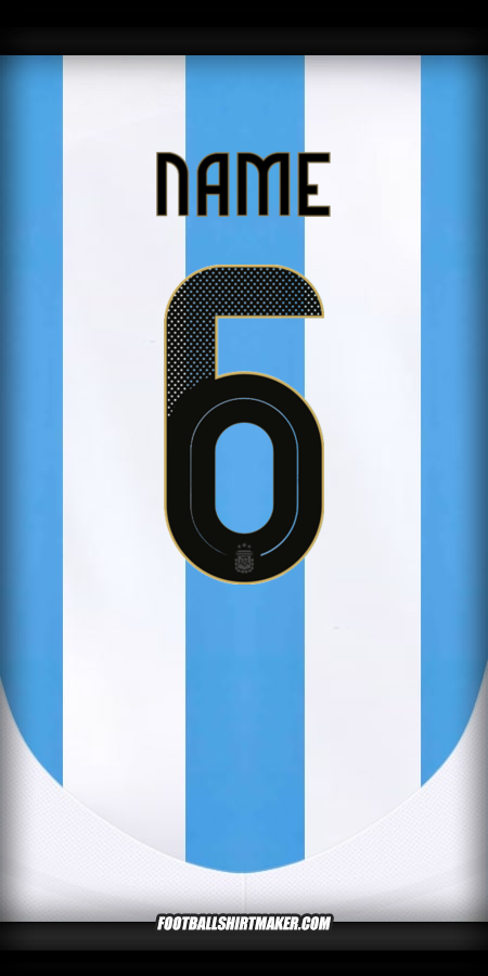 Shirt Argentina 2024 -  name - 6