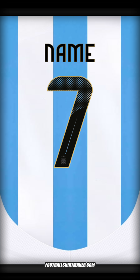 Trikot Argentinien 2024 -  name - 7