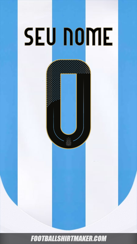 Camisa Argentina 2024 -  seu nome - 0