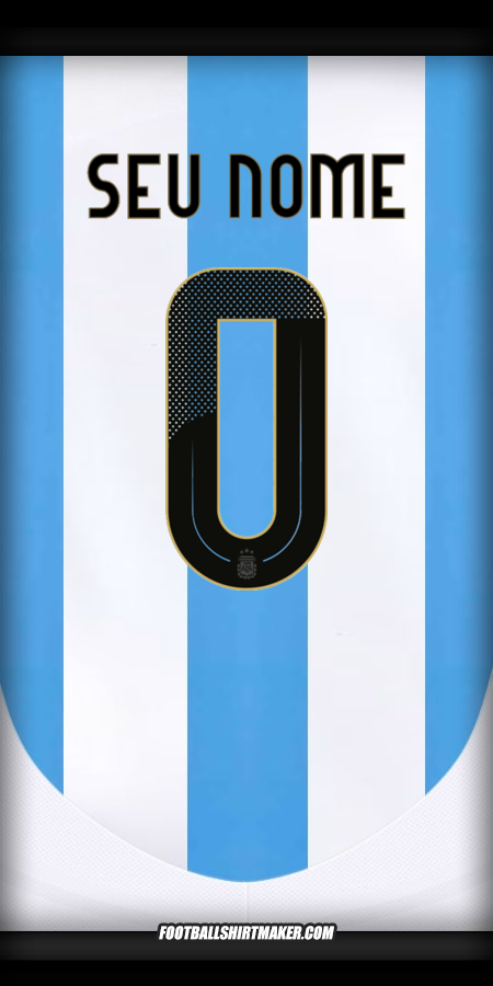 Camisa Argentina 2024 -  seu nome - 0
