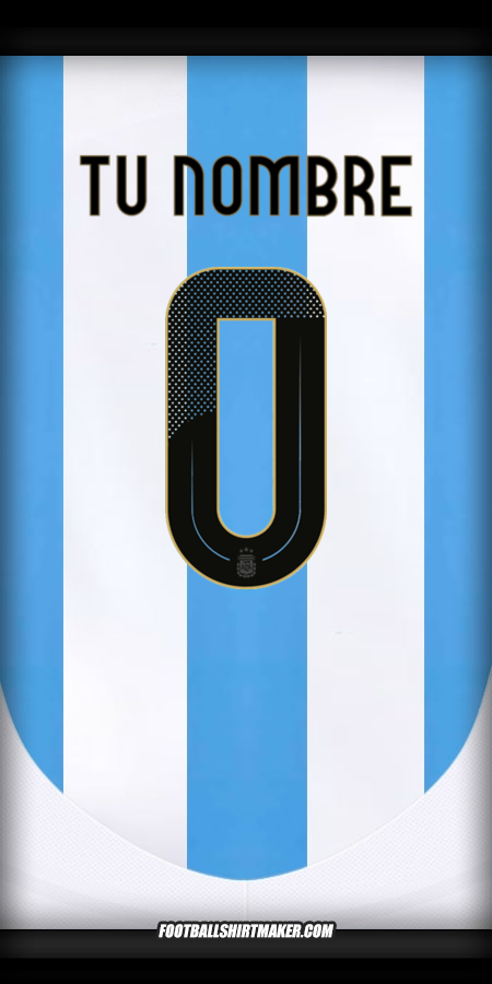 Jersey Argentina 2024 -  tu nombre - 0