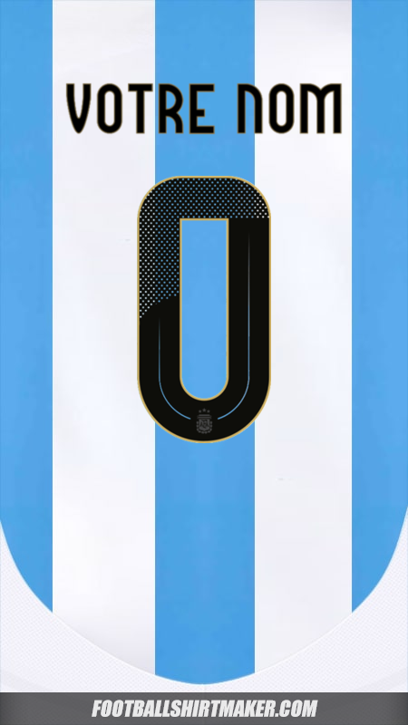 Maillot Argentine 2024 -  votre nom - 0