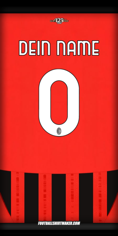 Trikot AC Milan 2024/2025 -  dein name - 0