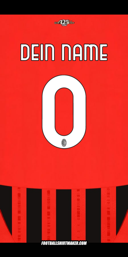 Trikot AC Milan 2024/2025 -  dein name - 0