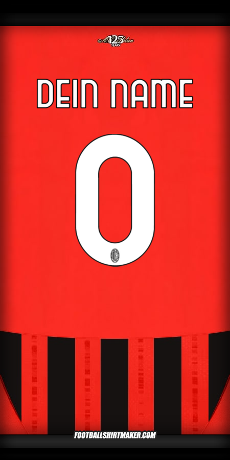 Trikot AC Milan 2024/2025 -  dein name - 0