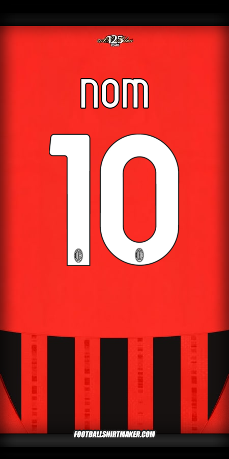 Maillot AC Milan 2024/2025 -  nom - 10