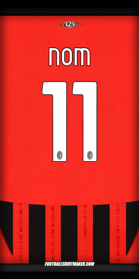Maillot AC Milan 2024/2025 -  nom - 11
