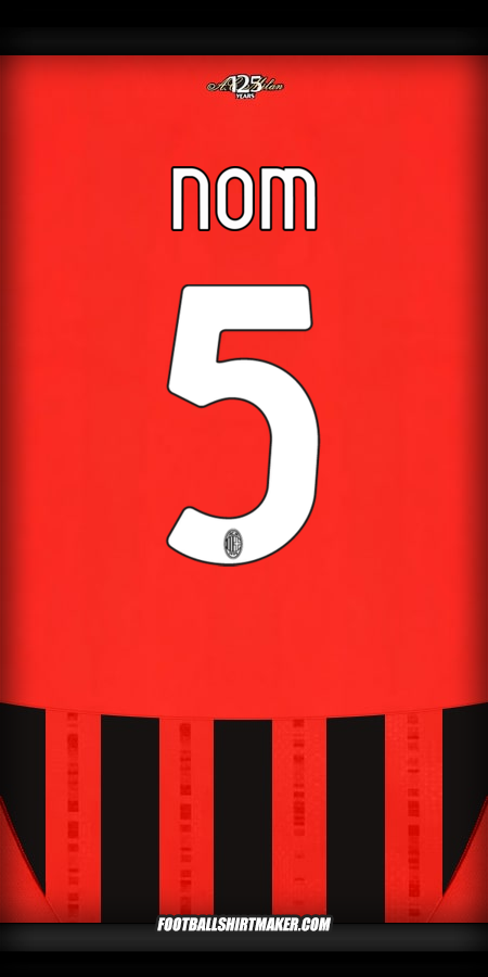 Maillot AC Milan 2024/2025 -  nom - 5