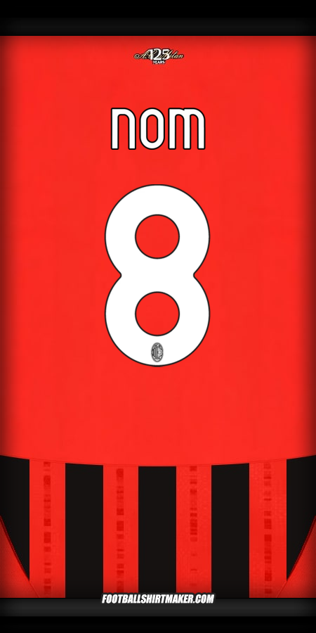 Maillot AC Milan 2024/2025 -  nom - 8