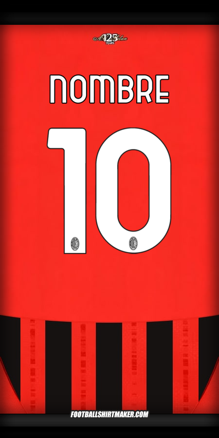 Camiseta AC Milan 2024/2025 -  nombre - 10
