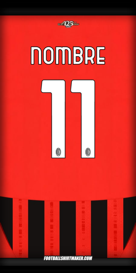 Jersey AC Milan 2024/2025 -  nombre - 11