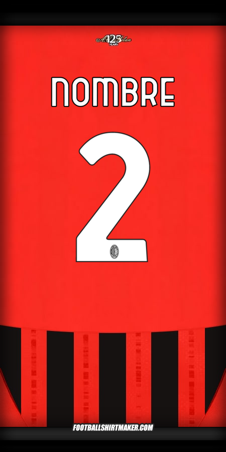 Camiseta AC Milan 2024/2025 -  nombre - 2