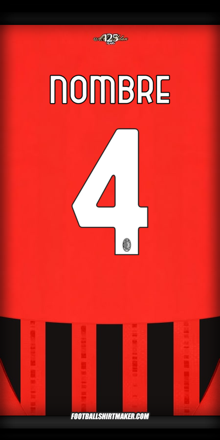 Jersey AC Milan 2024/2025 -  nombre - 4
