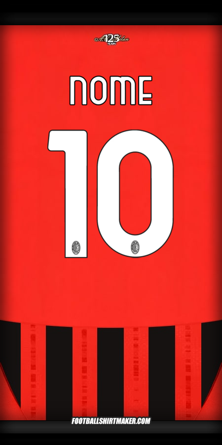 Camisola AC Milan 2024/2025 -  nome - 10