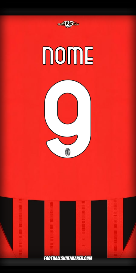 Camisa AC Milan 2024/2025 -  nome - 9