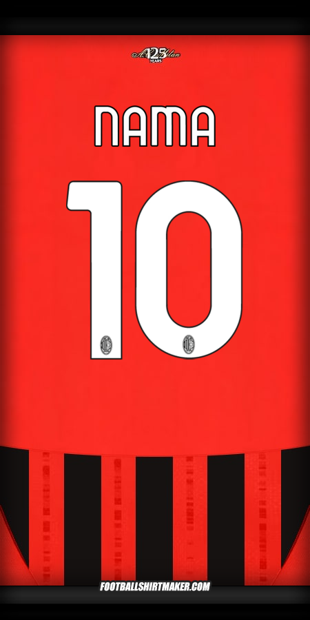 Jersey AC Milan 2024/2025 -  nama - 10