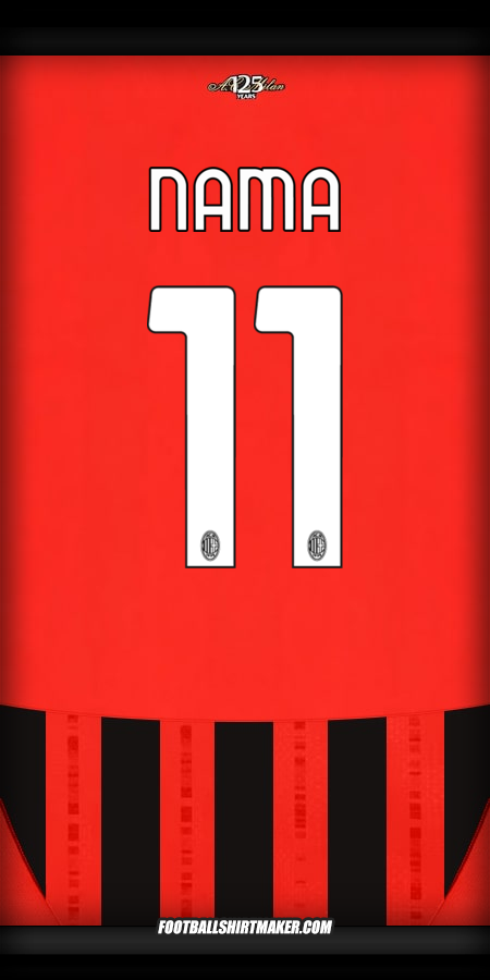 Jersey AC Milan 2024/2025 -  nama - 11